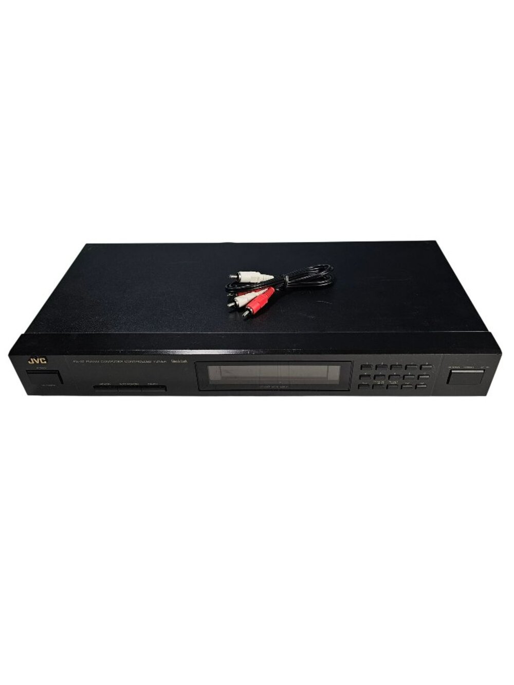JVC FX-97BK FM/AM Computer Controlled Tuner Tested As-Is Working w/ Dim Display